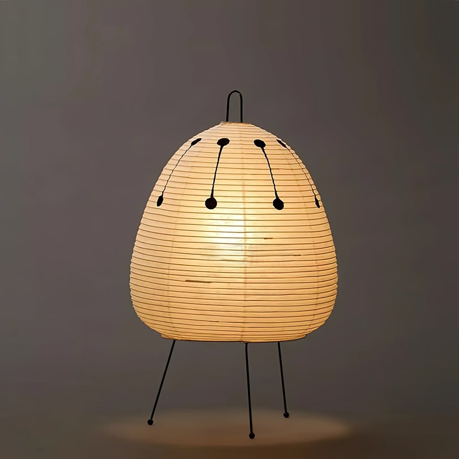Japanese-Inspired Paper Table Lamp - Mulberry Paper Lamp for Bedroom