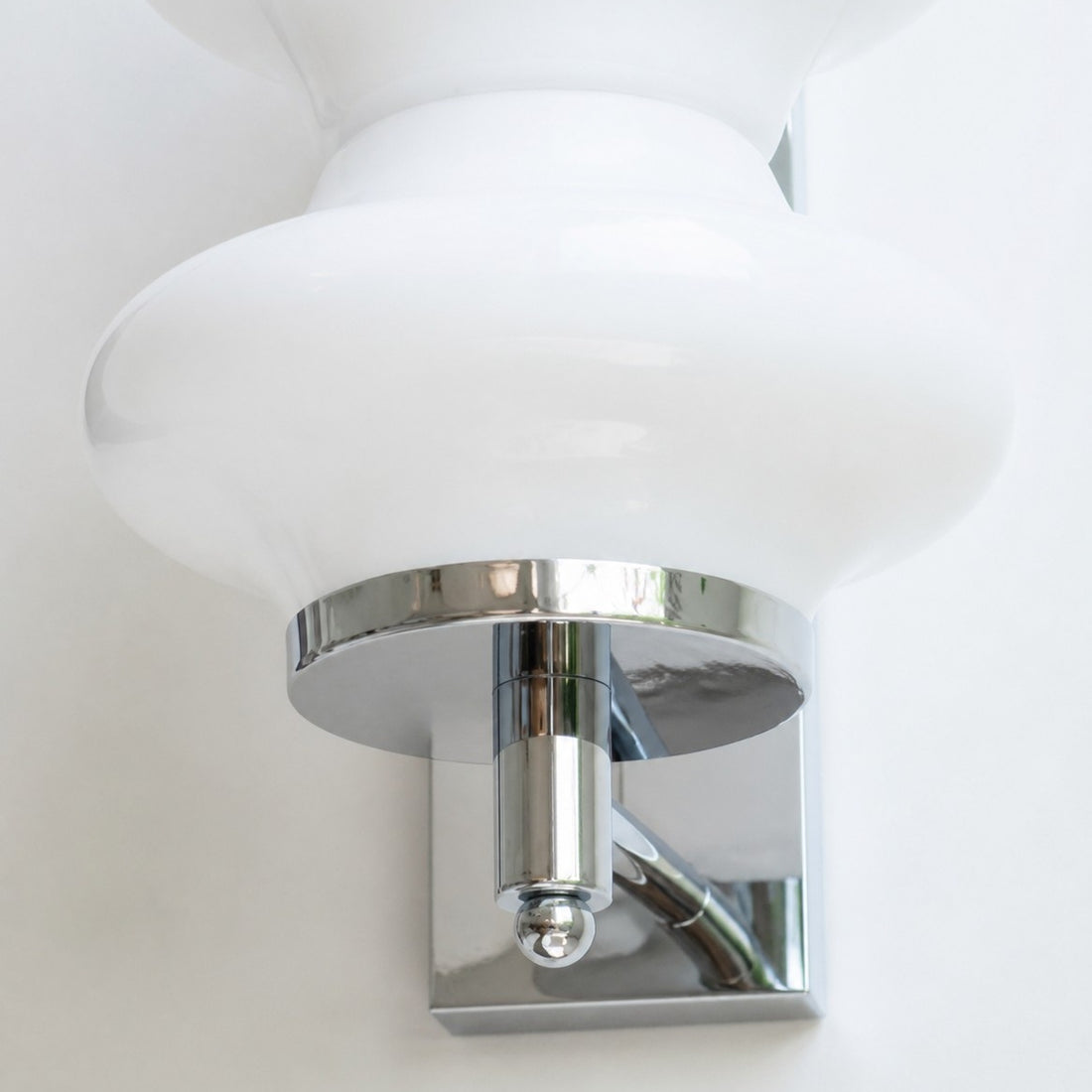 White Glass Wall Light