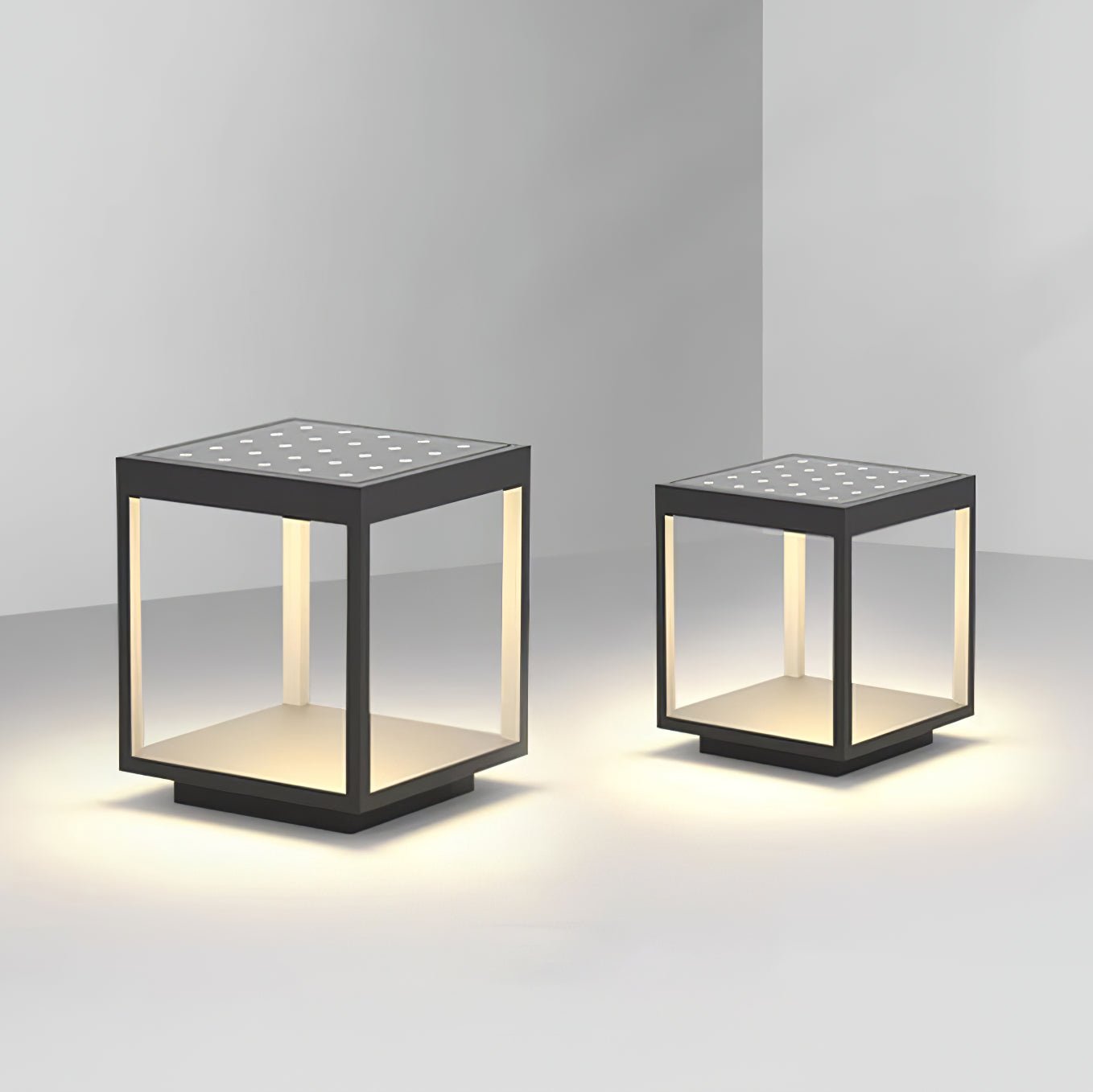 Square Frame Solar Outdoor Light - Garden Light with Durable Metal