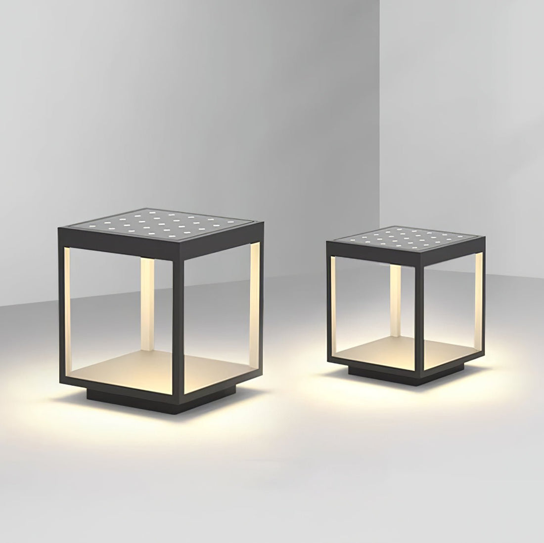 Square Frame Solar Outdoor Light - Garden Light with Durable Metal