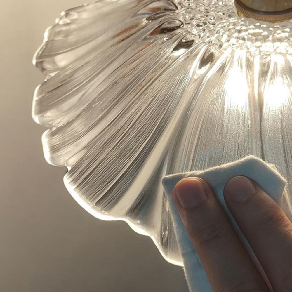 Flower Glass Ceiling Light - Elegant Floral Hallway Lighting
