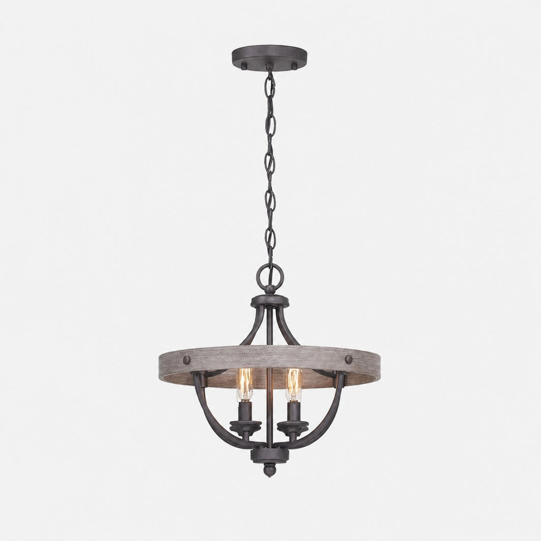 Vintage Farmhouse Semi Flush Mount Ceiling Light