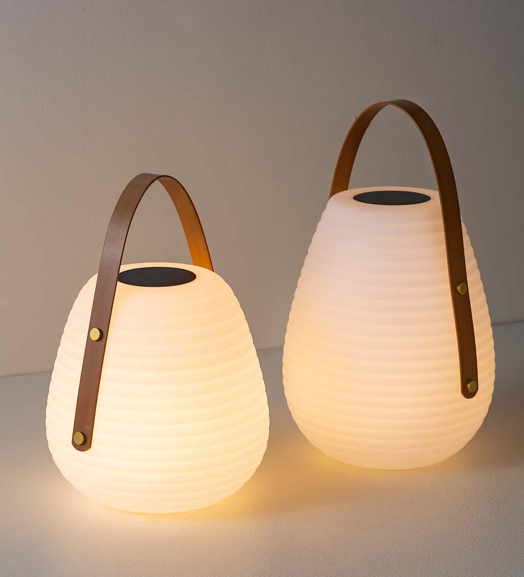 Lantern Outdoor Lamp - Frosted Plastic Portable Warm Light for Garden