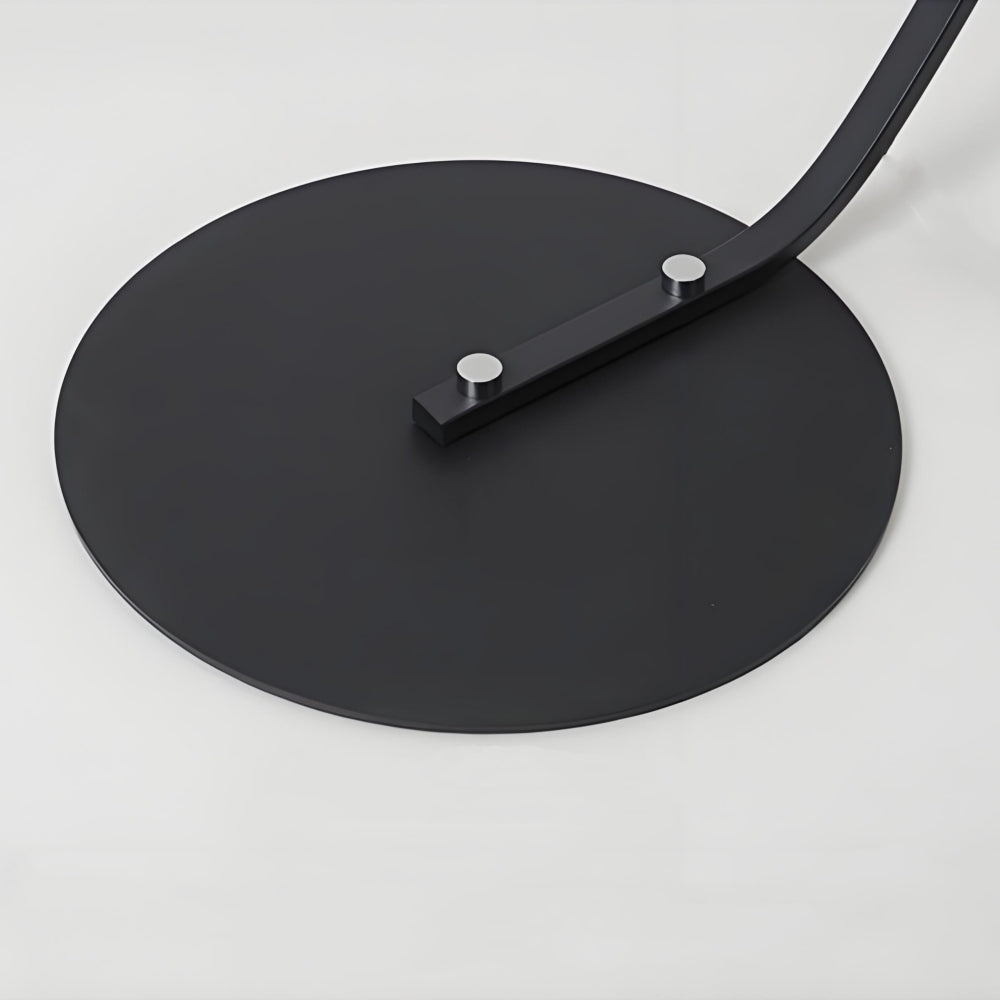 Lirra Minimal Curved Floor Lamp – Elegant Metal Accent for Living Spaces