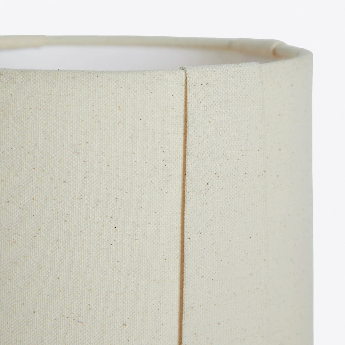 Pryssa Ceramic Table Lamp with Ivory Linen Shade -  Artistic Lighting for Living Room or Bedroom