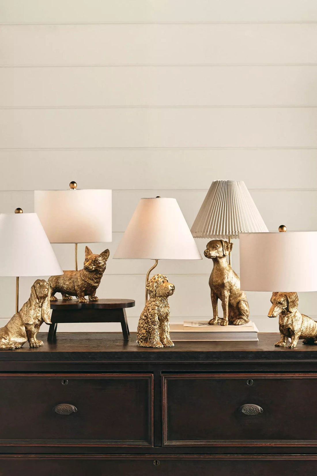 Pawdia Unique Table Lamp - Decorative Fabric Animal Bedside Lamp