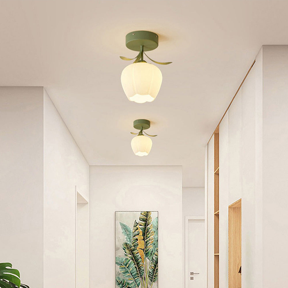 Creative Flower Ceiling Light - Mini Artistic Fixture for Bedroom