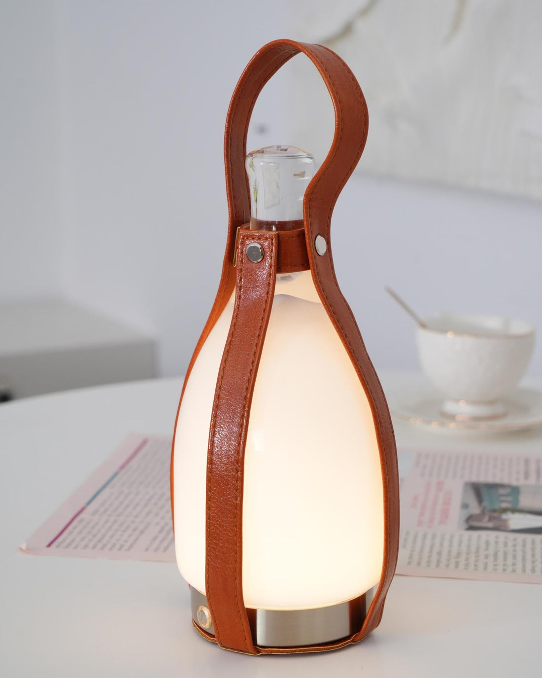 Tragbare Akku-Tischlampe – wiederaufladbare moderne Lampe für Schreibtisch &amp; Zimmer