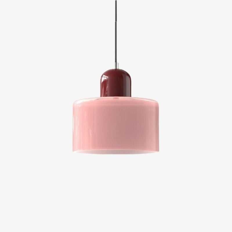 Morvella Layered Disc and Orb Pendant Lamp - Contemporary Cylinder Design for Kitchen Islands