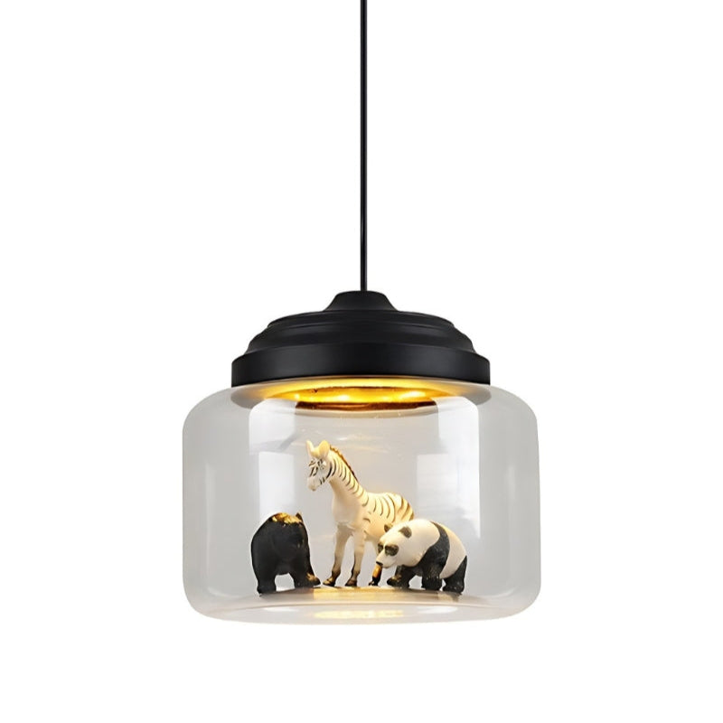 Creative Design Little Zoo Clear Glass Pendant Light