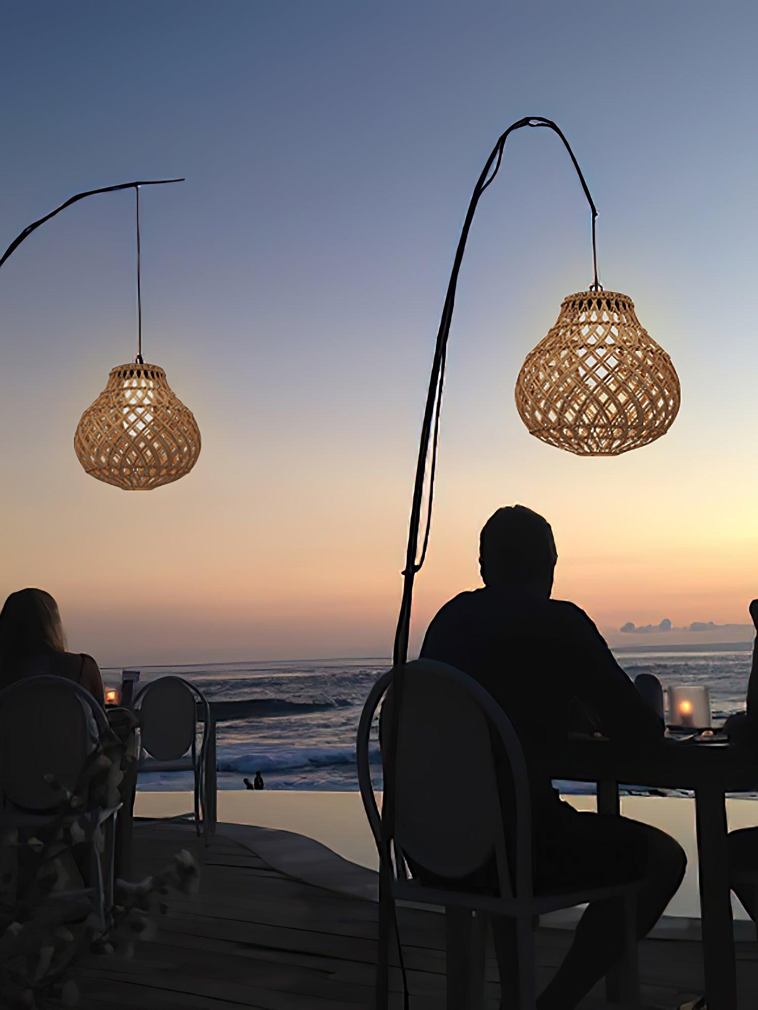 Woven Sphere Lantern Outdoor Lamp - Solar Outdoor Lamp Great