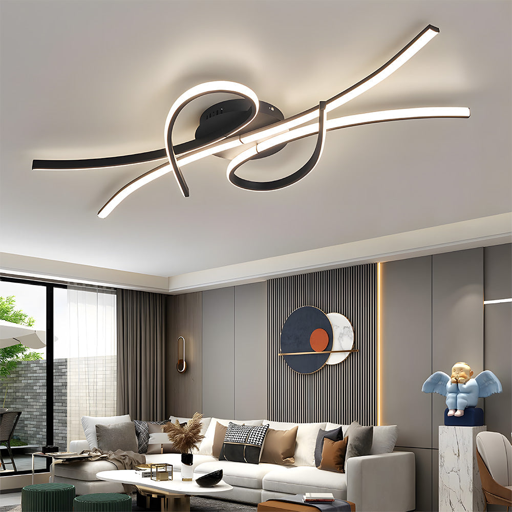 Musical Notes Ceiling Lamp – Unique LED Light for Living Room Décor