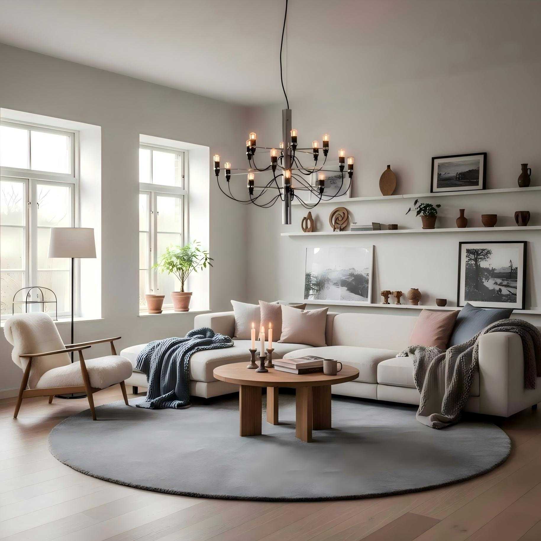 Tendrila Contemporary Multi-Light Chandelier - Industrial-Inspired Design Metal Suspension for Lounges N01