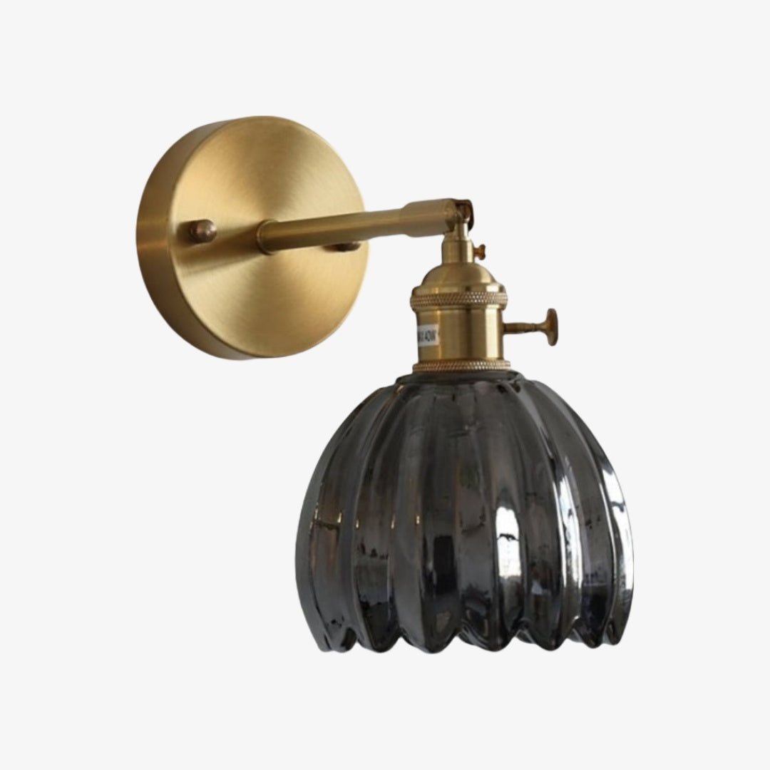 Blossix Floral Tulip Wall Sconce – Modern Wall Lamp Metal Base for Home Interior Lighting N64