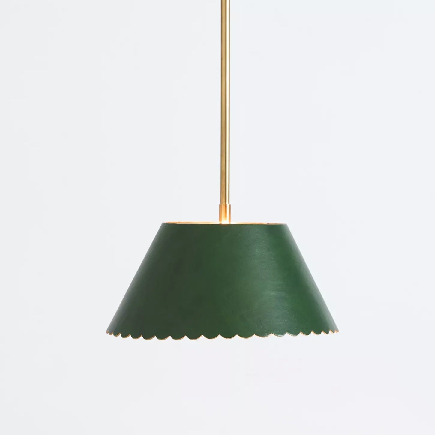 Foldray Leather Pendant - Scallop Warm Light for Bedroom & Hallway