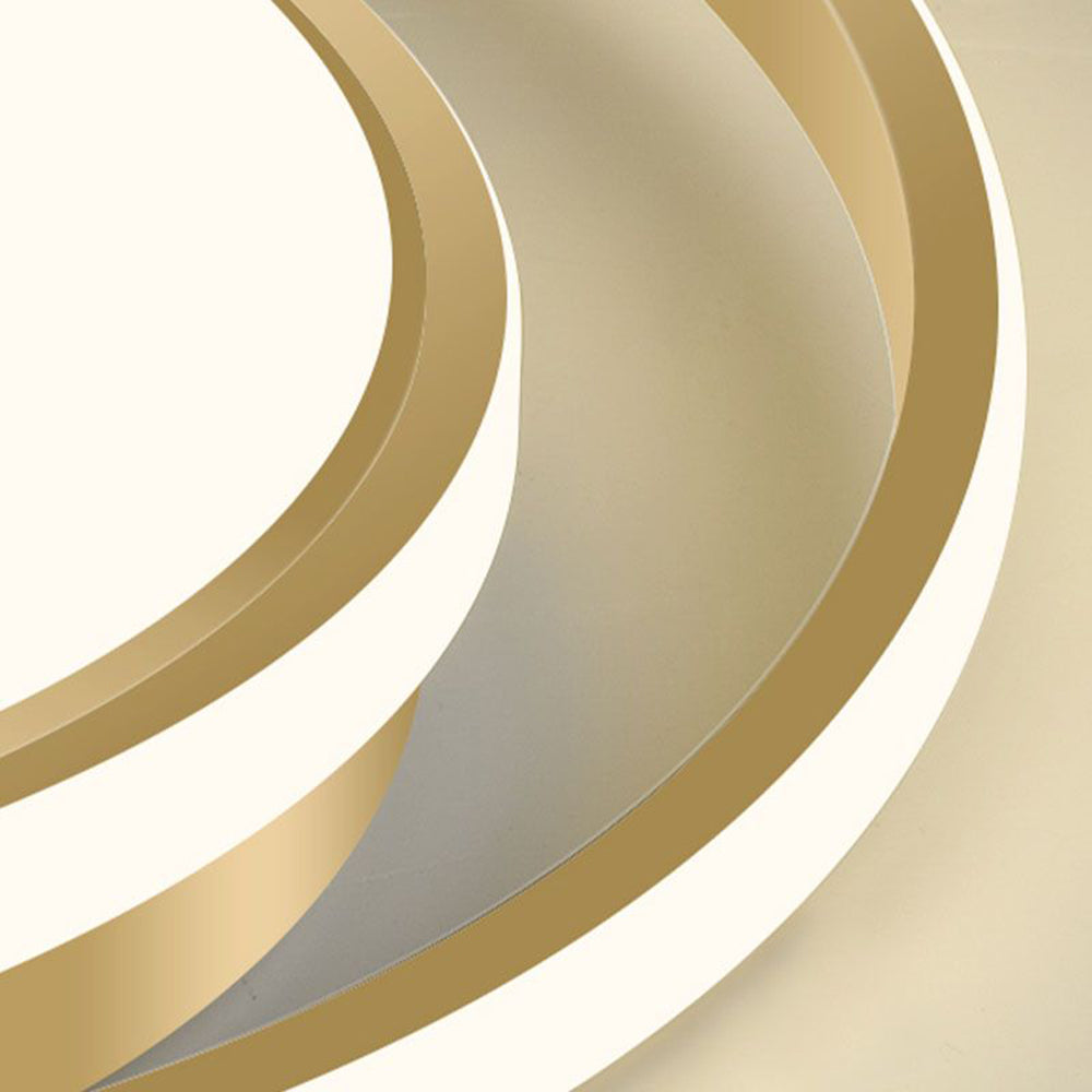 Metal LED Circle Ceiling Light - Modern Acrylic Design for Bedroom