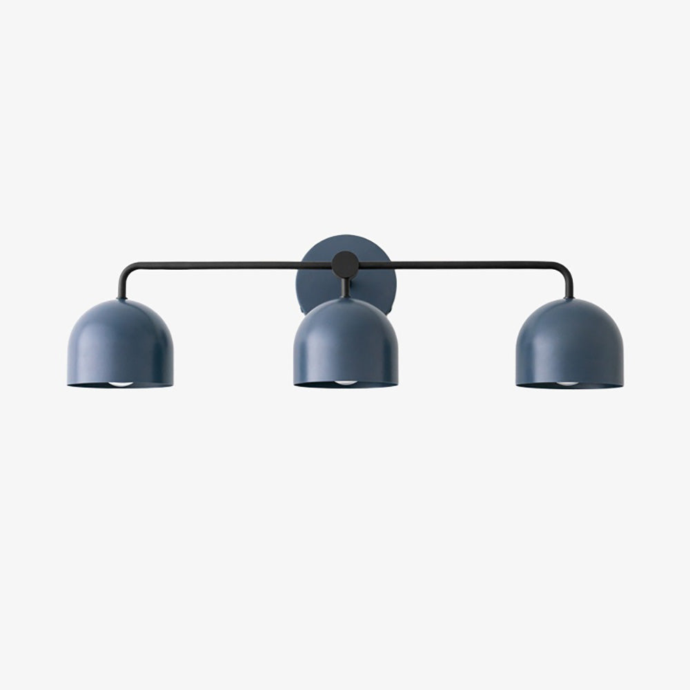 Metio Dome Farmhouse Vanity Wall Light Colorful Metal Sconce