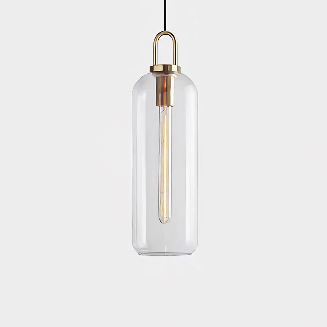 Kupferbeschichtete Glas-Plug-in-Hängeleuchte mit Kabel