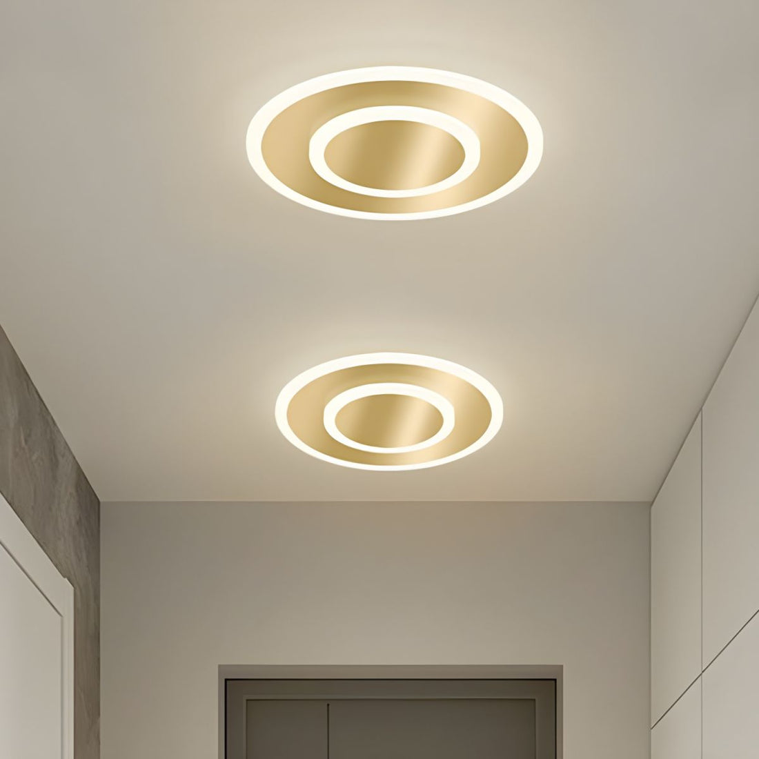 Minimalist LED Ceiling Light - Organic Metal Lamp for Modern Bedroom
