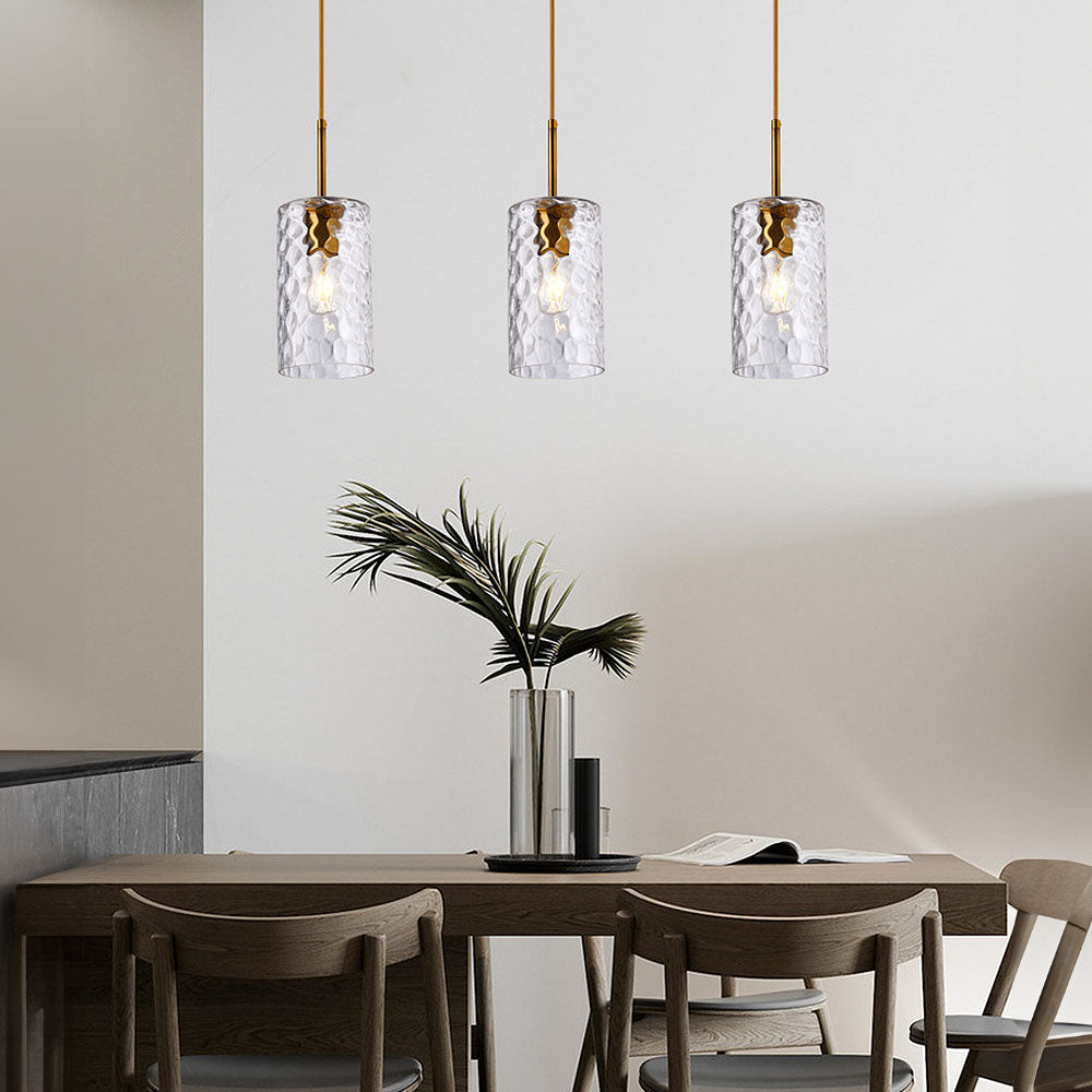 Ripple Glass Pendant Light - Simple Creative Design for Dining Room
