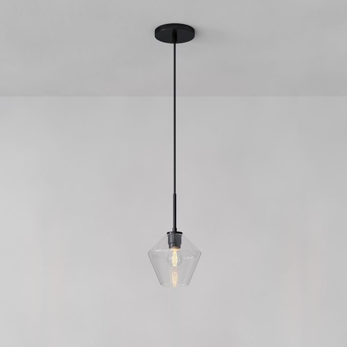 Merin Transparent Glass Sculpture Geometric Pendant Lamp