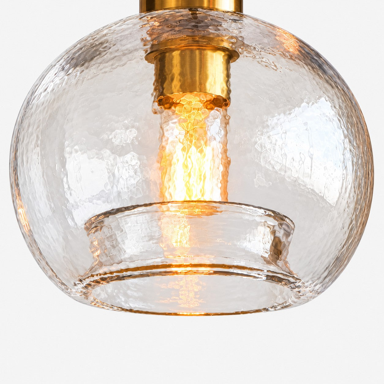 Modern Rustic Glass Pendant Light for Dining Room