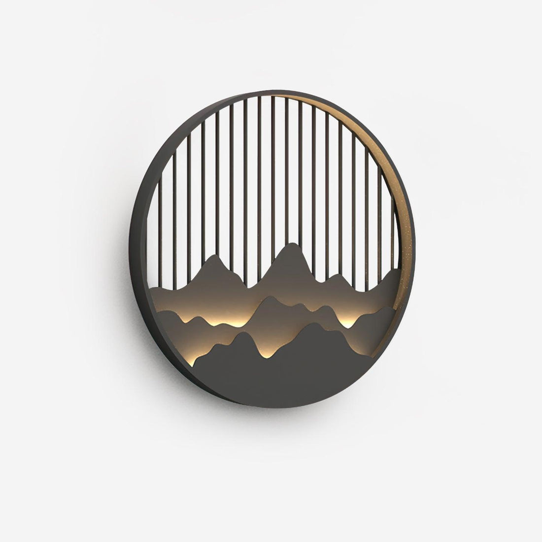 Mountain Outdoor Wall Lamp - Modern Circular Metal Light for Garden