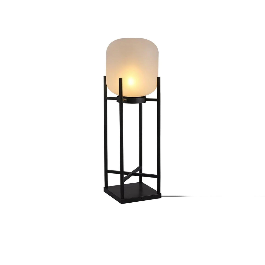 Lantern Floor Lamp - Solar LED Light for Garden, Patio & Outdoor Pathway