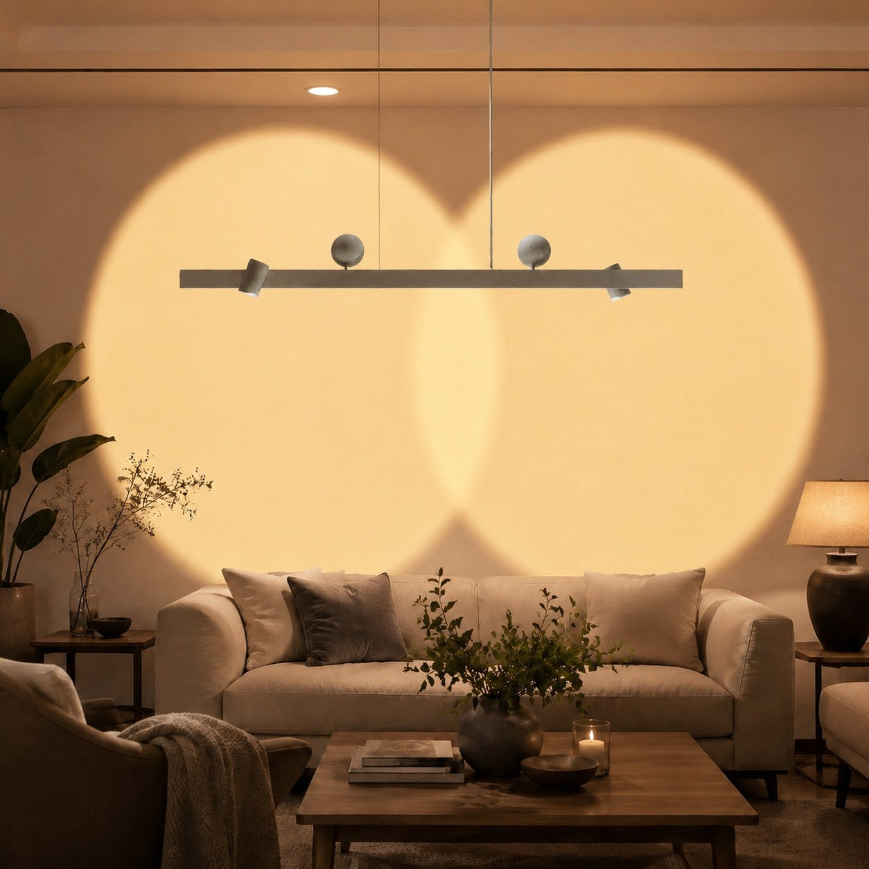 Linear Wall-Wash Dining Pendant Light