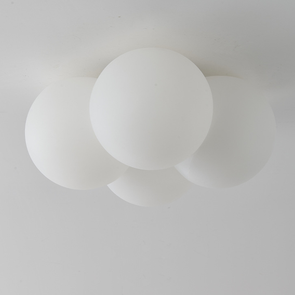 Nordic Cloud Ball Ceiling Light - Warm LED Glow for Cozy Bedroom