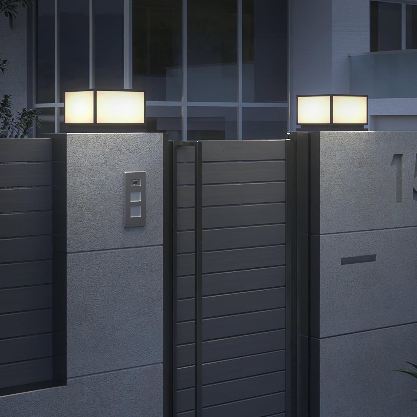 Solar Outdoor Post Light - Stainless Steel Lamp for Garden & Patio