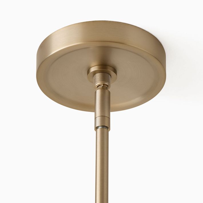 Elorina Pendant Light - Perforated Metal Shade, Champagne Bronze