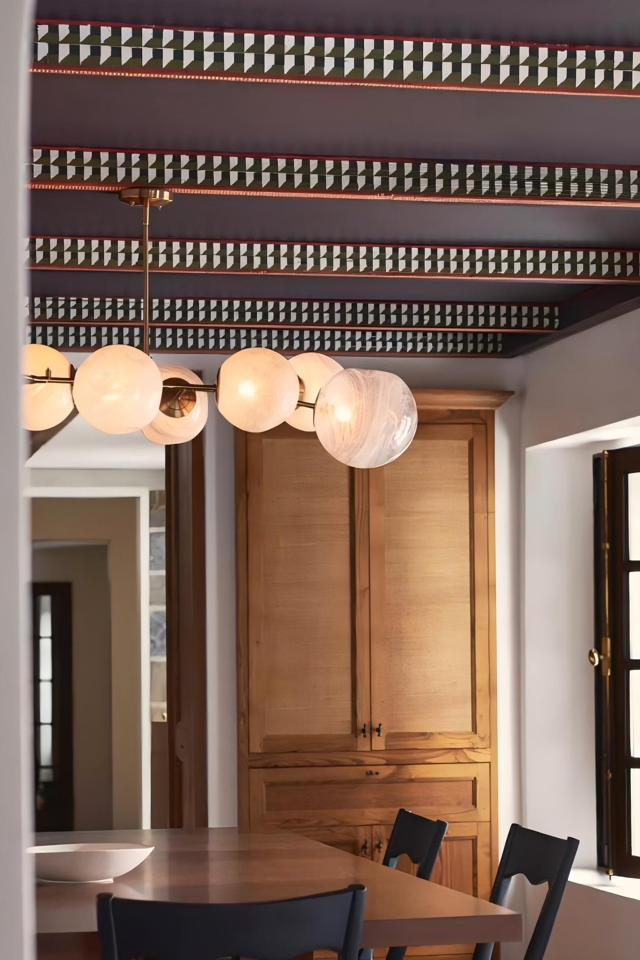 Pawrior Multi-head Organic Glass Spherical Chandelier - Modern Cloud Design Branch Light