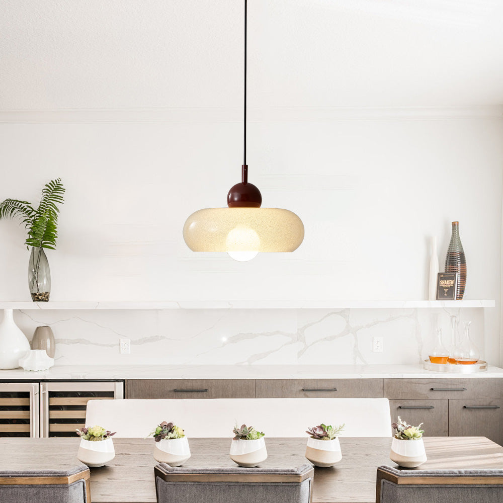 Nordic Pendant Light - Minimalist Transparent Glass Living Room