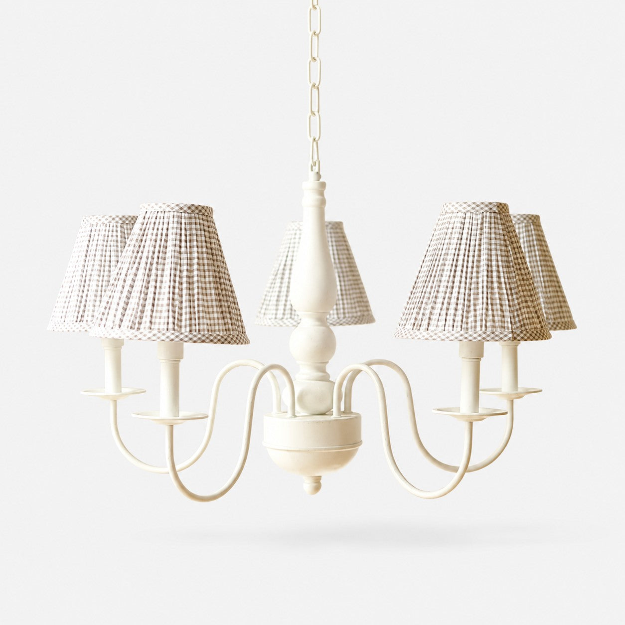 Colorful Fabric Shade 5-Light Chandelier