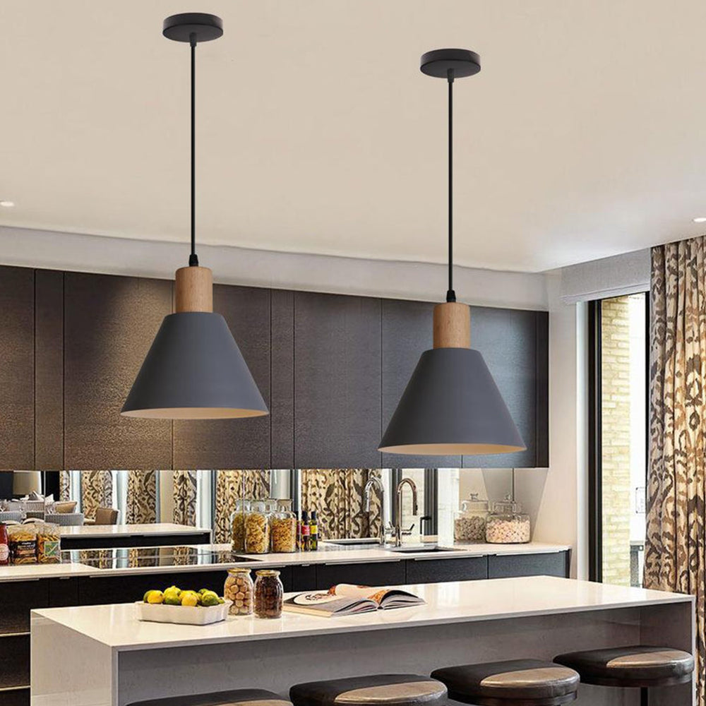Iron Pendant Light - Contemporary Kitchen Island Lighting Industrial