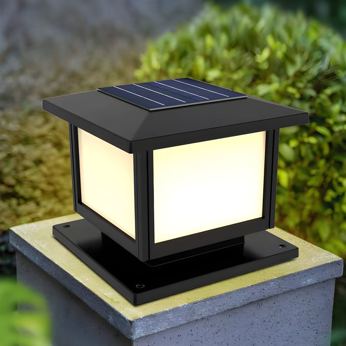 Solar-Pfostenleuchte für den Außenbereich – Moderne Gartenlampe für Gehwege und Terrassen
