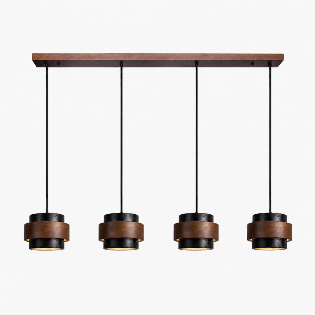 Black and Walnut · Straight · 4 Heads · Linear
