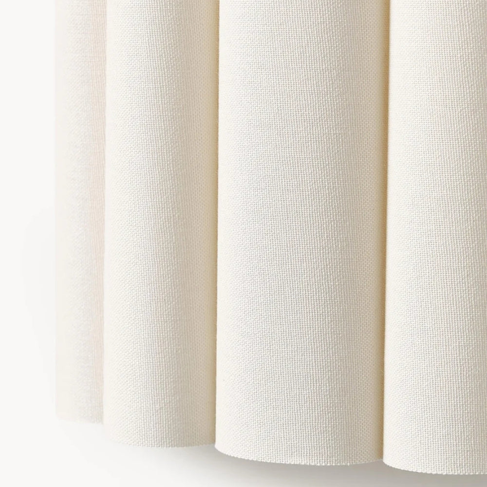 Velura Linen Fold Wall Sconce - Fabric Soft Pleated Design Ambient Lighting for Bedroom or Hallway