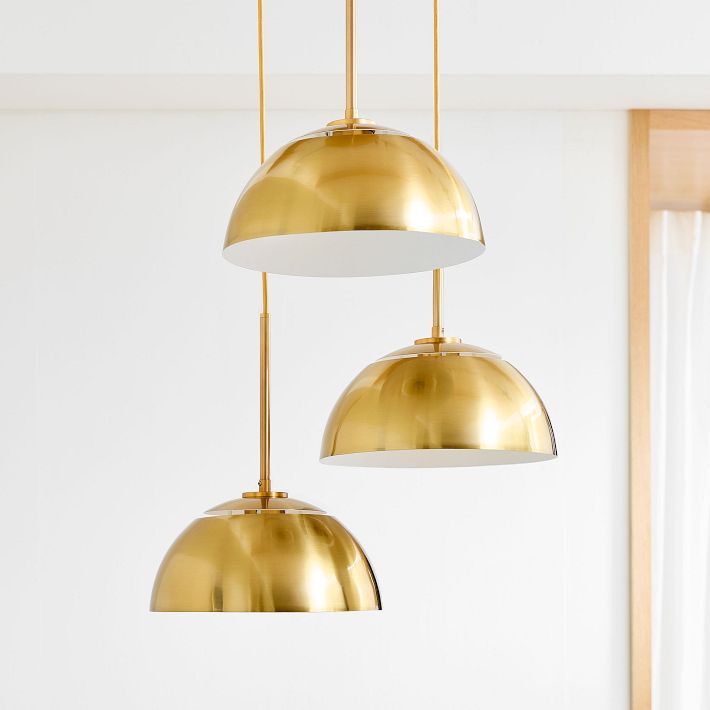 Parvion 3-Head Metal Pendant Light - Adjustable Modern Kitchen Lamp