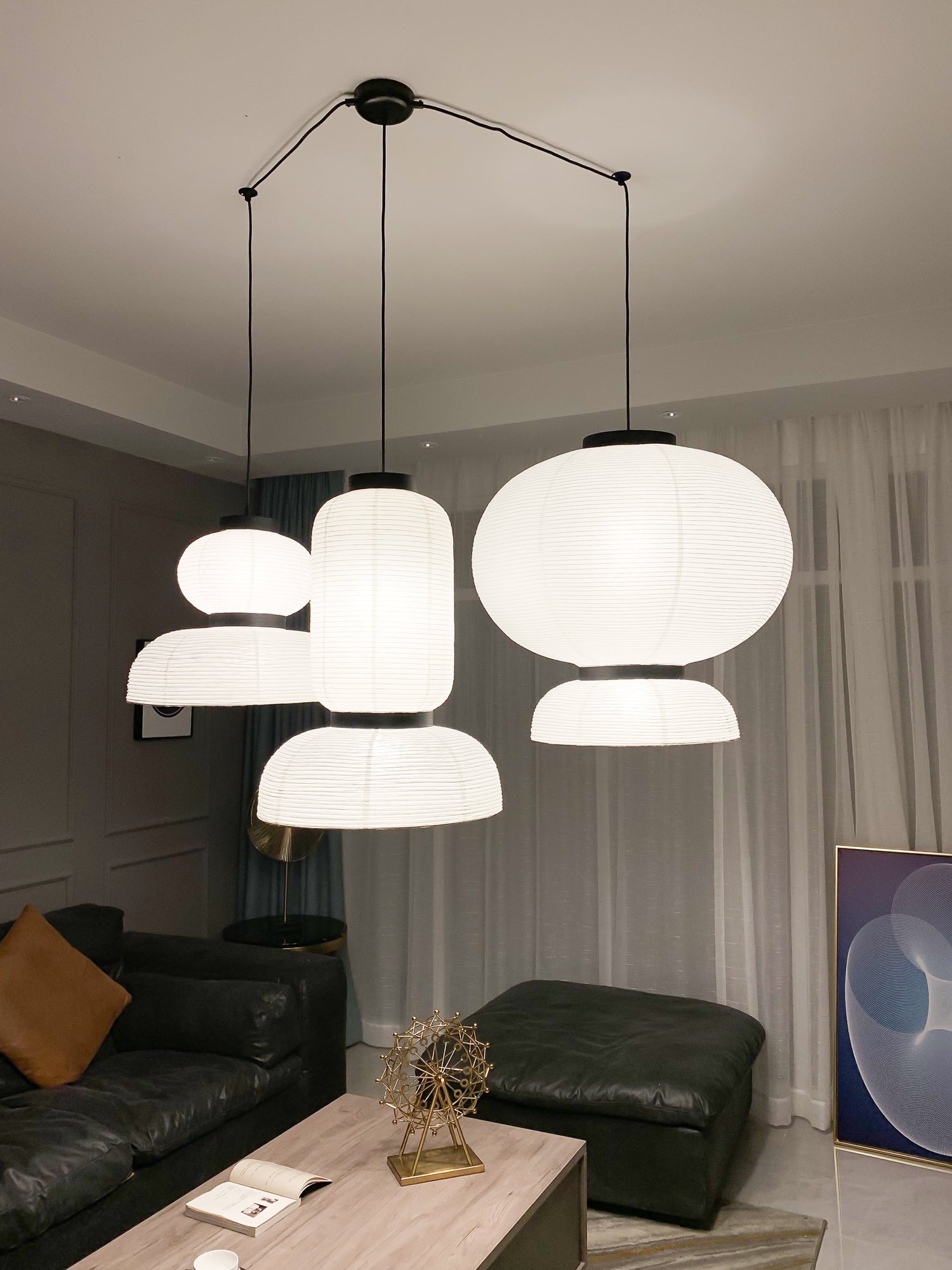 Rice Paper Pendant Lamp - Modern Design for Cozy Interiors