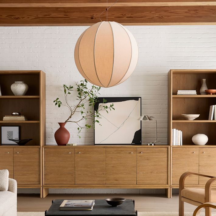 Pendelleuchte Alvian – Leinenschirm mit verstellbarer Höhe für gemütliches Essen