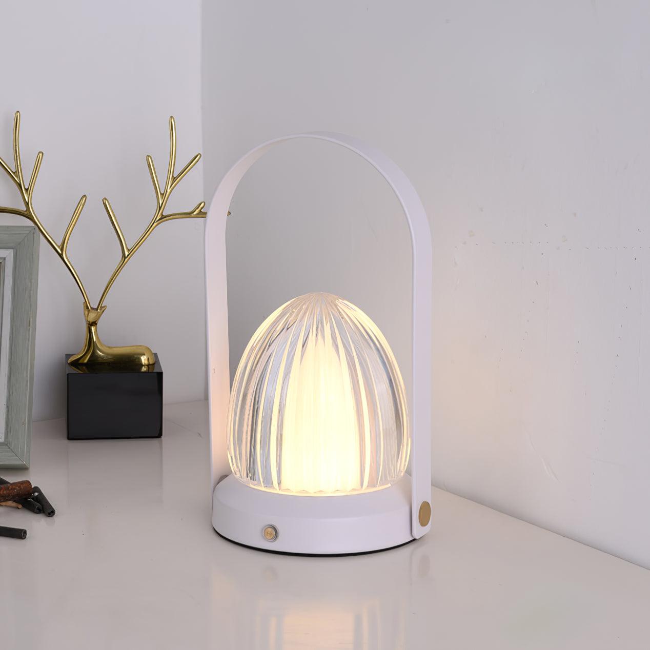 Wiederaufladbare Tischlampe – Tragbares dimmbares Licht fürs Schlafzimmer