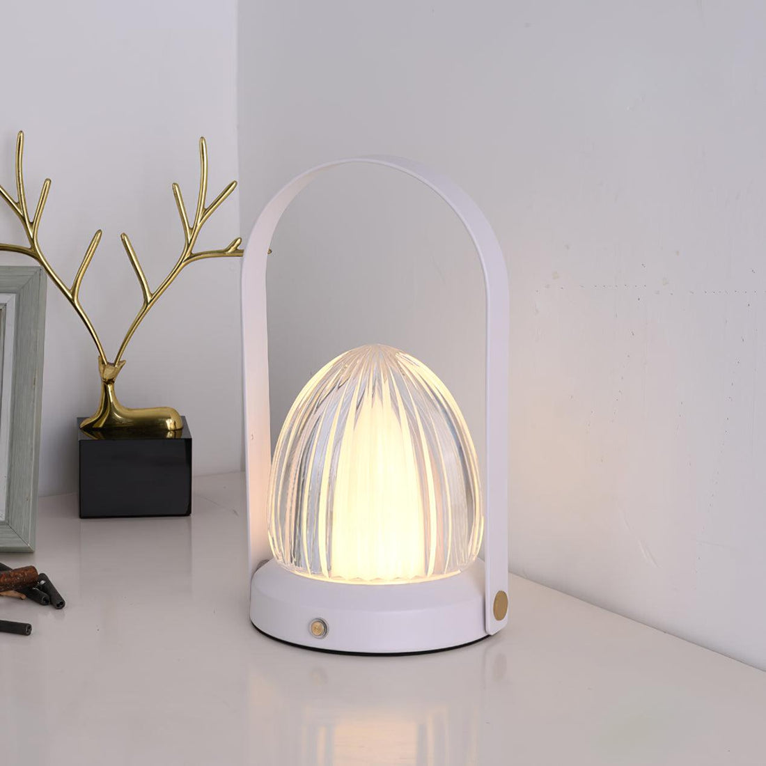 Wiederaufladbare Tischlampe – Tragbares dimmbares Licht fürs Schlafzimmer