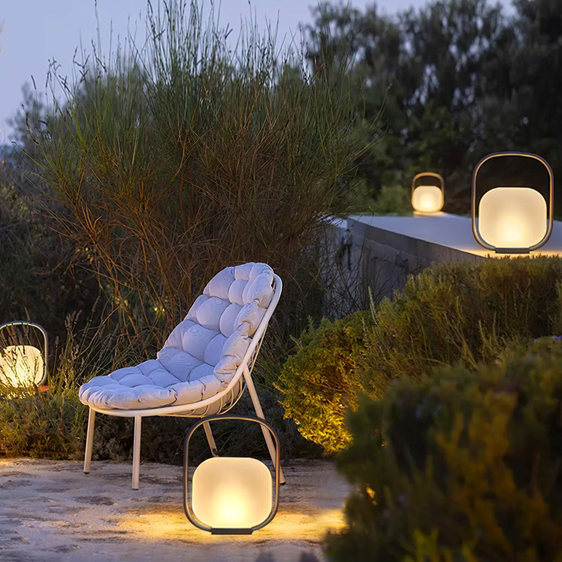 Tragbare Laterne Outdoor-Tischlampe - Wiederaufladbare Lampe für Balkon