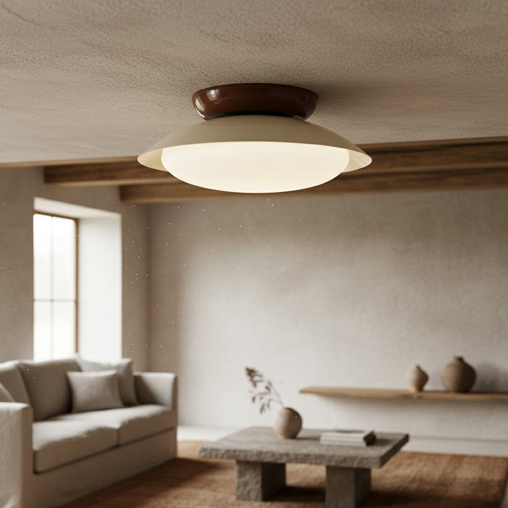 Heliora Modern Dome Ceiling Light – Minimalist Retro Style for Living Spaces