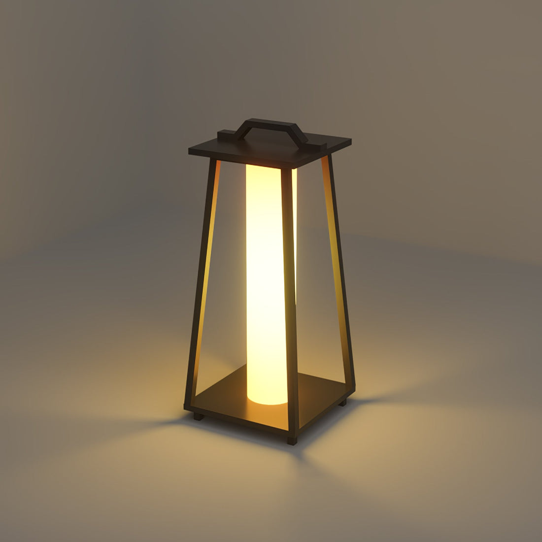 Acrylic Shade Light - Stainless Steel Portable Outdoor Lamp for Garden