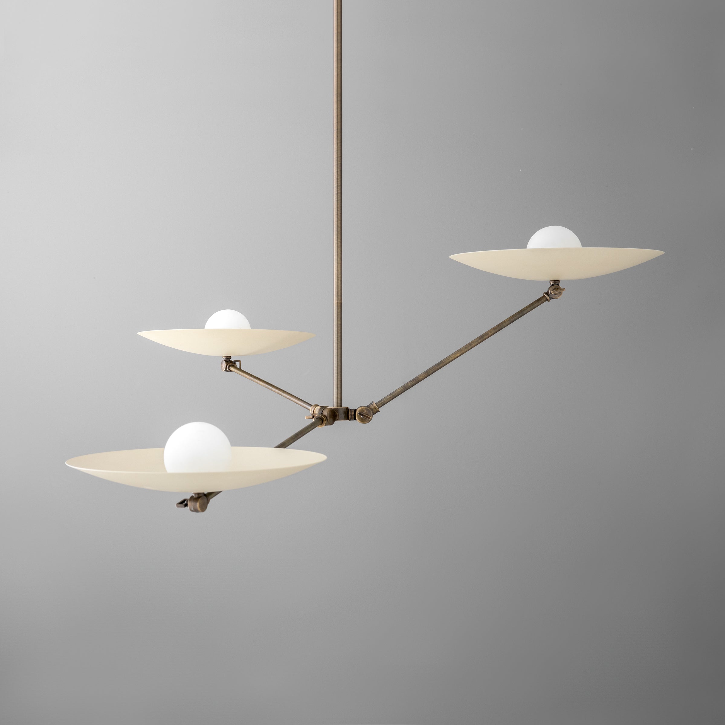 Curva Metall Antik Messing Kronleuchter - Moderne Industrielle Beleuchtung Anhänger