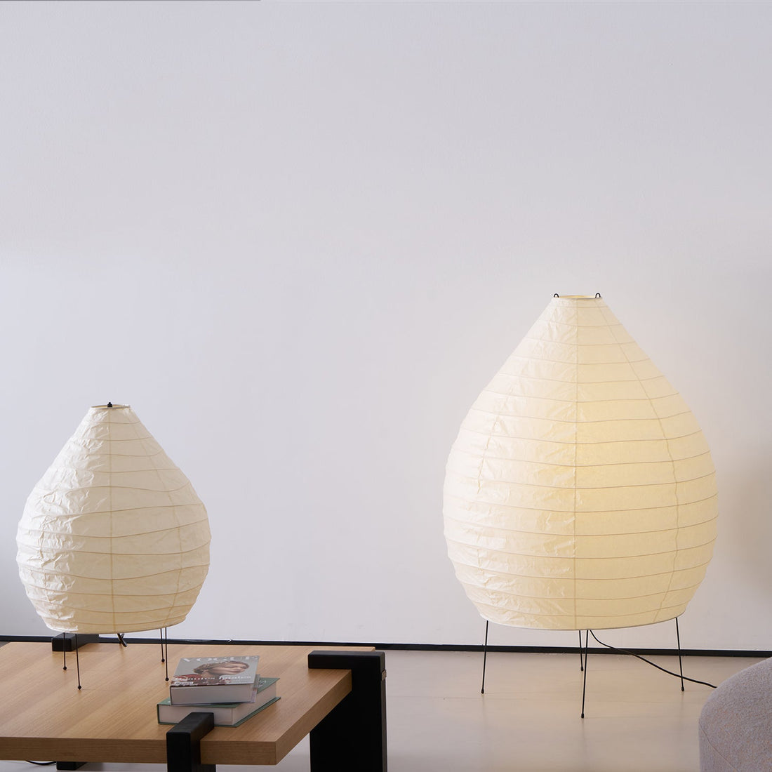 Tischlampe aus Washi-Papier – Laternendesign für Wohnzimmer und Schlafzimmer