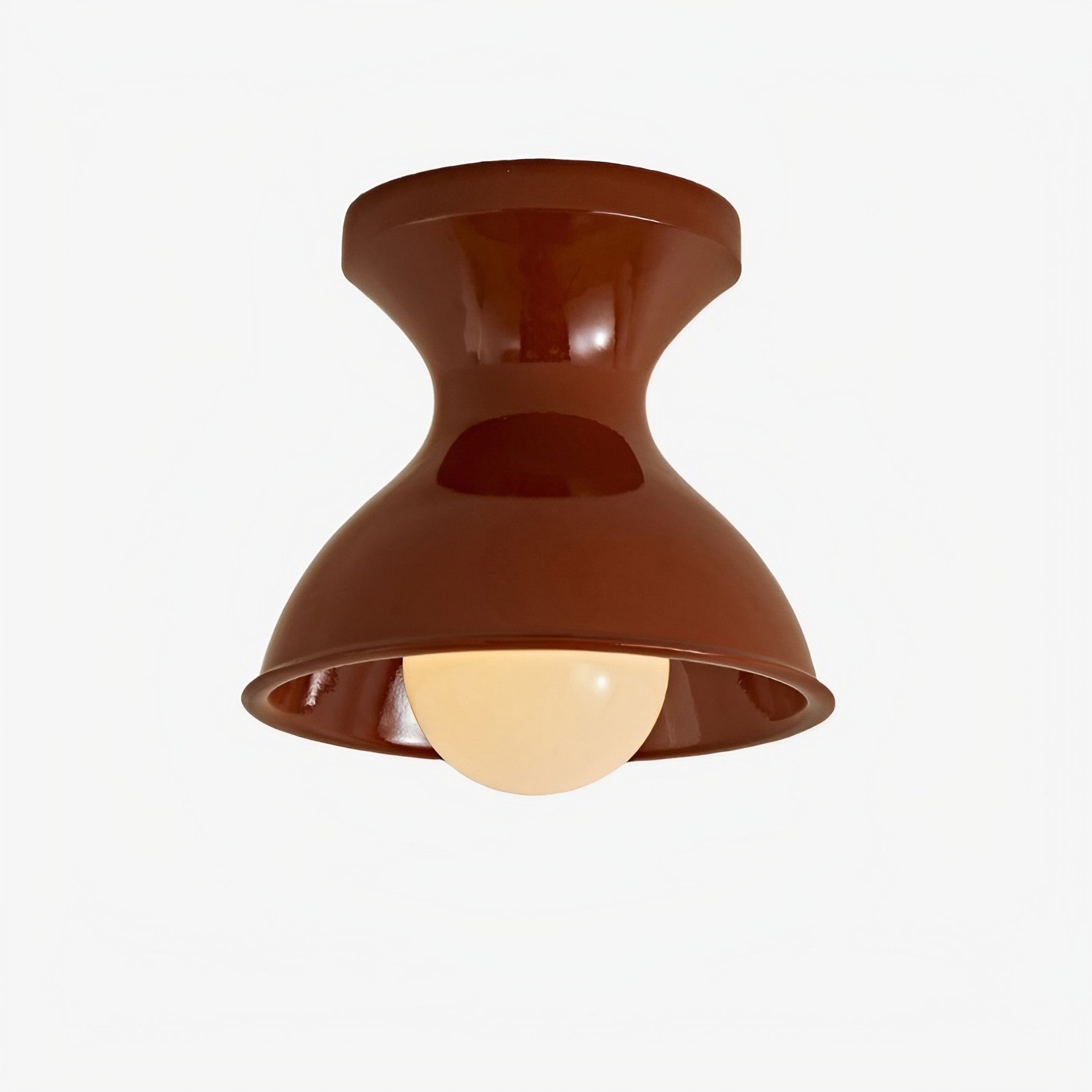 Red modern resin ceiling light